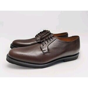 Dino Monti Mondo Brown Leather Vibram Men's 13 B Dress Oxford Shoes Italy Made